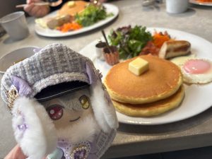 オエぬいとアサコイワヤナギのモーニングプレート